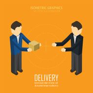 Delivery Isometric vector illustration