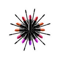 beauty and fashion illustration - lipstick mascara N2