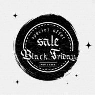 Black friday sale insignia and labels for any use N3