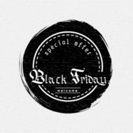 Black friday sale insignia and labels for any use N5