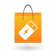 Shopping bag with a battery N2