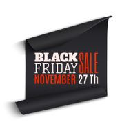 Black Friday sale paper banner