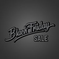 Black Friday Expressive Vector Hand Lettering Illustration On Dark Background N2