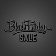 Black Friday Vector Hand Lettering Illustration On Dark Background N2