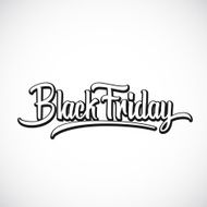 Black Friday Vector Hand Lettering Illustration Isolated N2