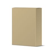 Realistic Recycled Card Product Package Box Mockup Blank Contai