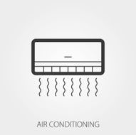 Simple Household Web Icons Air Conditioning