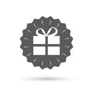 Gift box sign icon Present symbol N12