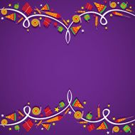 creative cracker banner border design