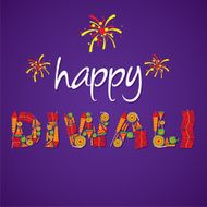 creative happy diwali greeting design