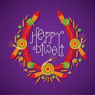 creative happy diwali design