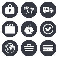 Online shopping e-commerce and business icons N5