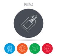 Sale tag icon Price label sign N4