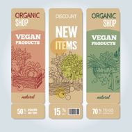 Organic shop banners