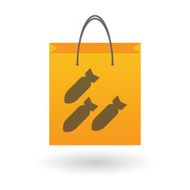 Shopping bag with a bomb icon N2