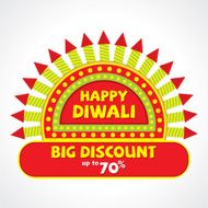 diwali festival big discount offer design