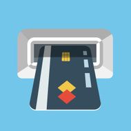 Vector atm machine icon