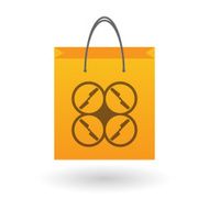 Shopping bag with a drone icon N2