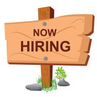 Now hiring sign N2
