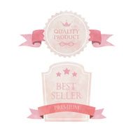 Light pink banner on summer and autumn season N2