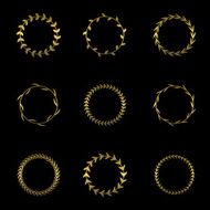 Golden wreaths N2