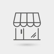 store thin line icon N2