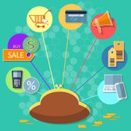 Internet shopping sale discounts credit cards e-commerce concept N2