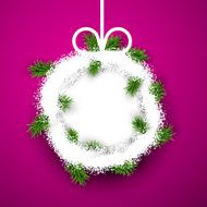 Paper christmas ball