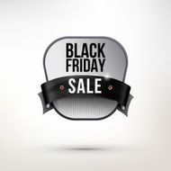 White label with black ribbon for Sales Friday N2