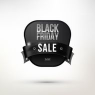 Black label with white message for Sale Friday N2
