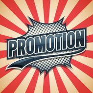 Retro poster Promotion Vector illustration N2