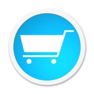 Button round Shopping icon