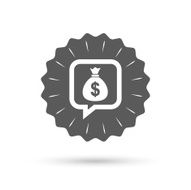 Money bag sign icon Dollar USD currency N2