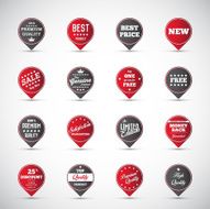Set of business vintage badges