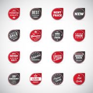Set of business vintage badges N2