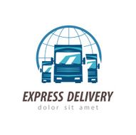 truck vector logo design template shipping or delivery icon N2