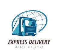 delivery vector logo design template transport or truck icon N2
