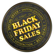 Black Friday Stamp label also for print N2