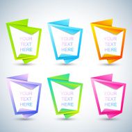 Set of vertical banners for your text Vector Illustration N2