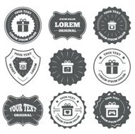 Gift box sign icon Present symbol N20