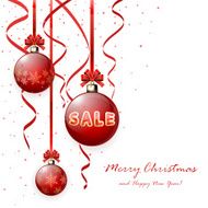 Sale on red Christmas ball N2