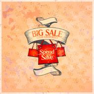 Big sale retro design template N2