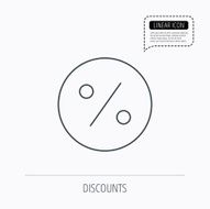 Discount percent icon Sale sign N9