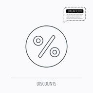 Discount percent icon Sale sign N10