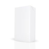 White gray carton box for liquid like juice milk N2
