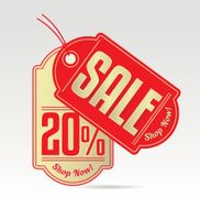 Sale vector tag N4