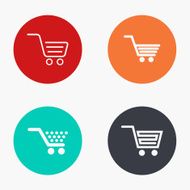 Vector modern shopping colorful icons set N2