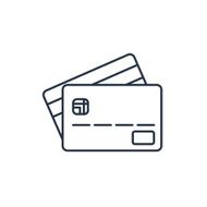 Credit card outline icon