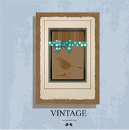 Bow With Frame In Country Style Vintage