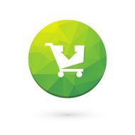 Green button shopping cart N2